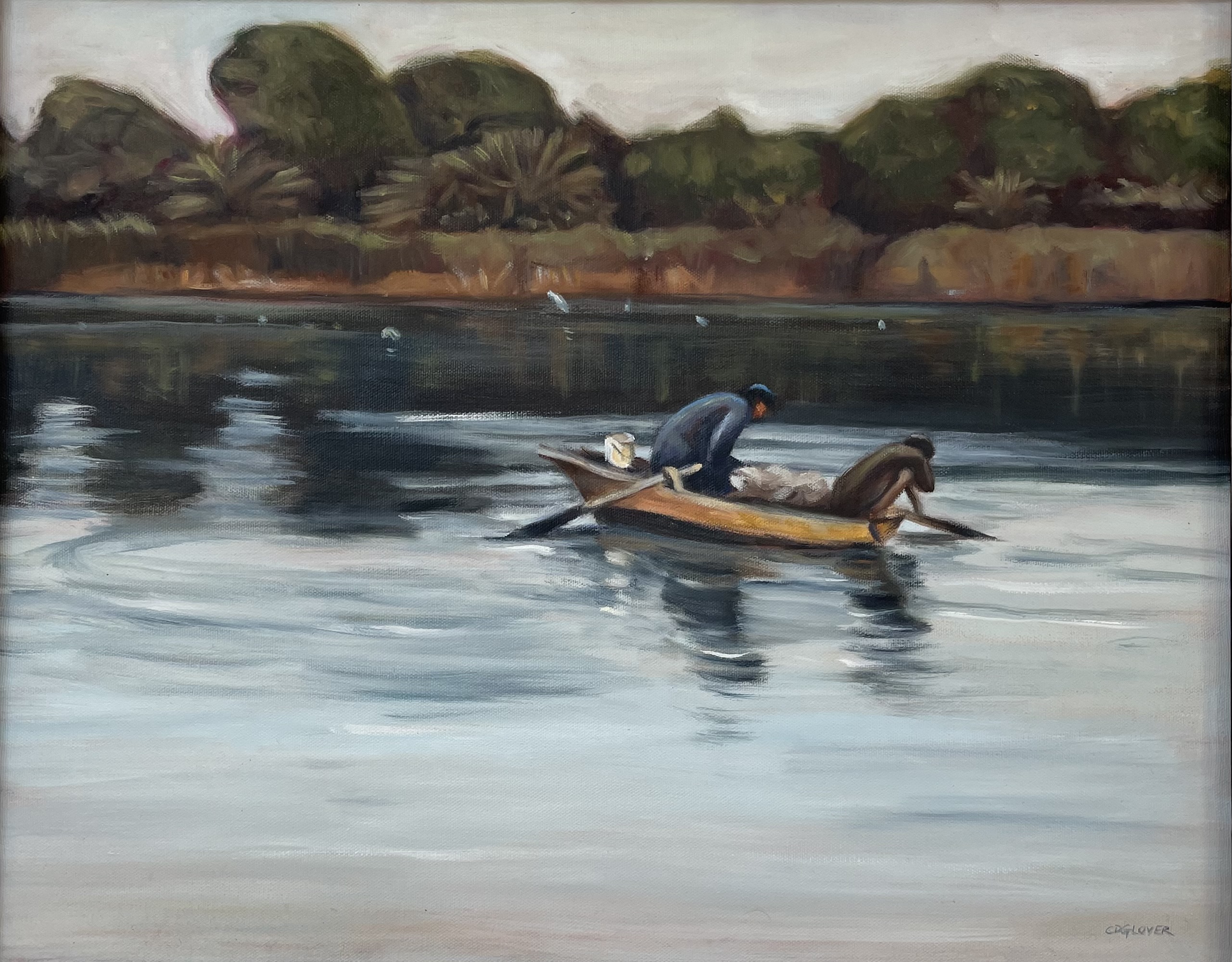Fisherman on the Nile by Cindy Glover