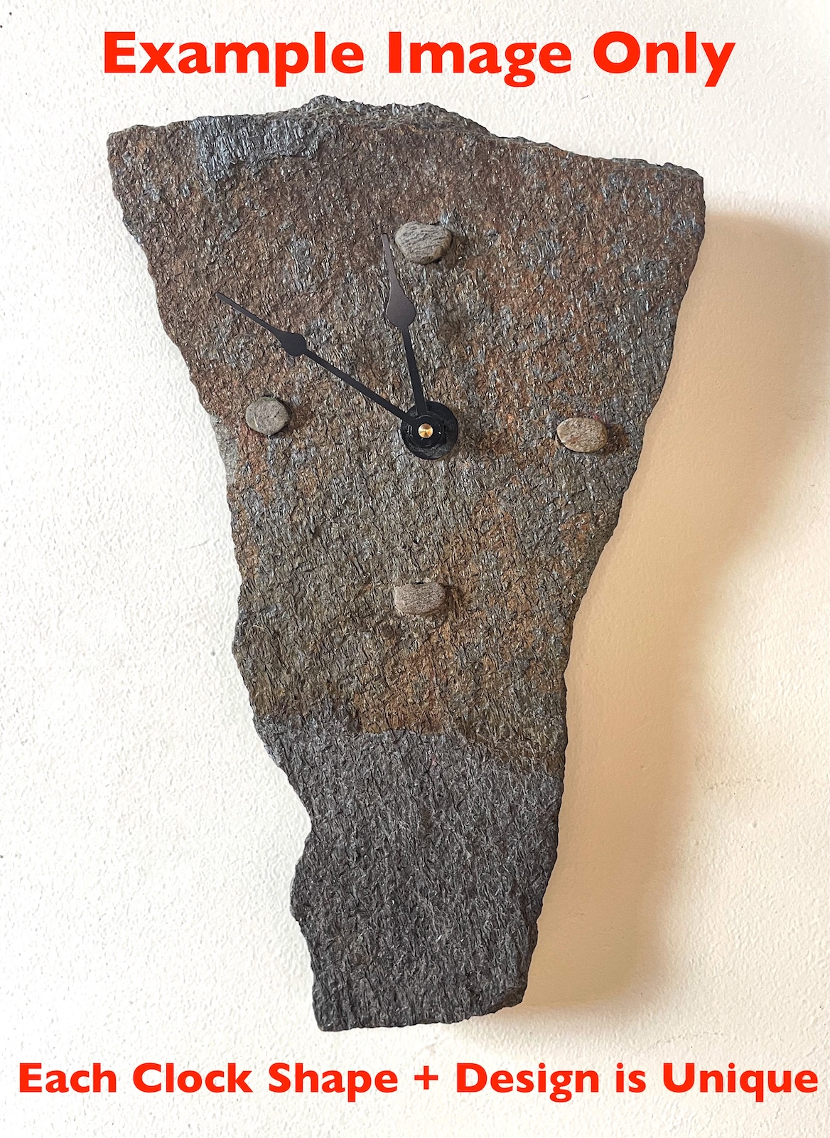 Stone Wall Clock by Richard Hawes