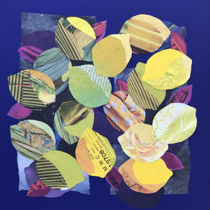 Collage of Lemons by Lynn Zimmerman