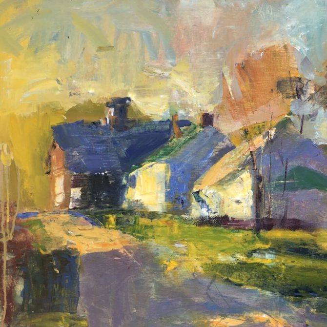 Plein Air Oil Painting by Mary Giammarino (cropped image)
