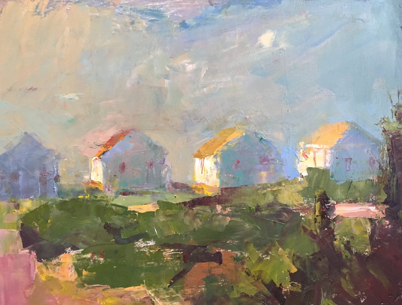 Sky Between, Plein Air Oil Painting by Mary Giammarino