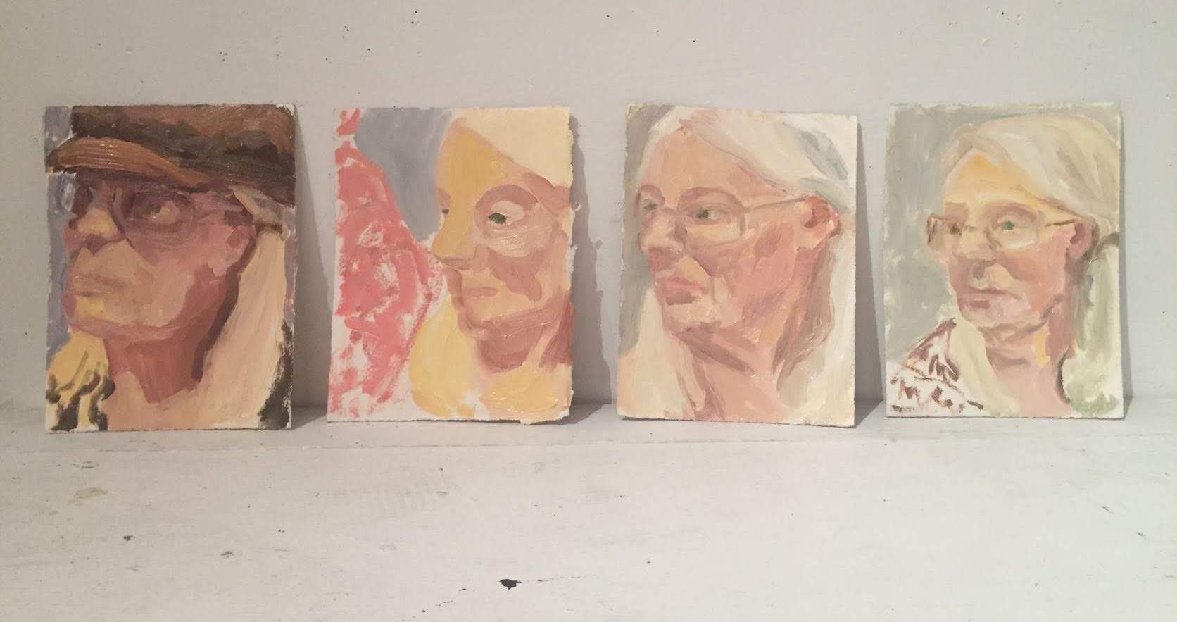 Oil Sketch Portraits of Tina Olsen
