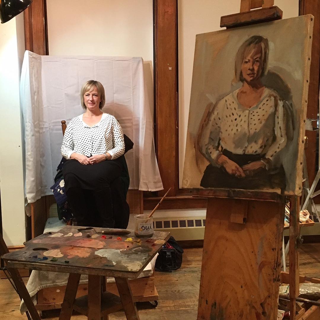 Salon Owner P'tricia Wyse Sitting for a Local Faces Portrait Session