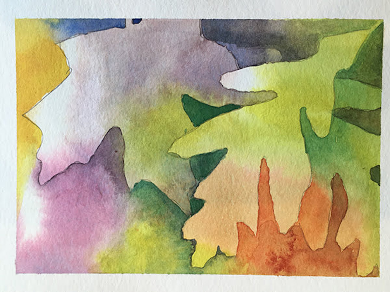 Watercolor Leaves by Lynn Zimmerman