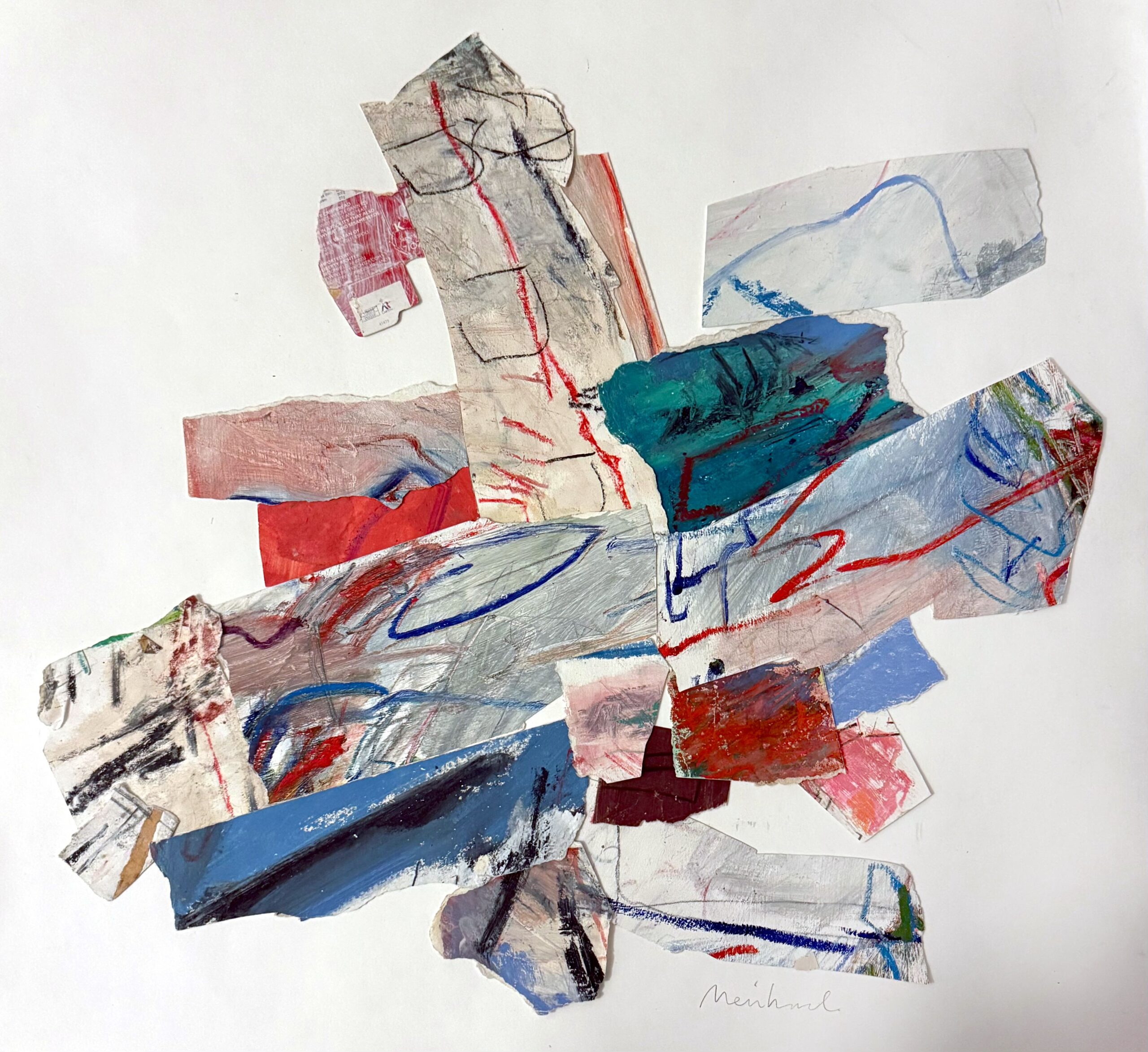 Untitled (abstract collage) by Gordon Meinhard