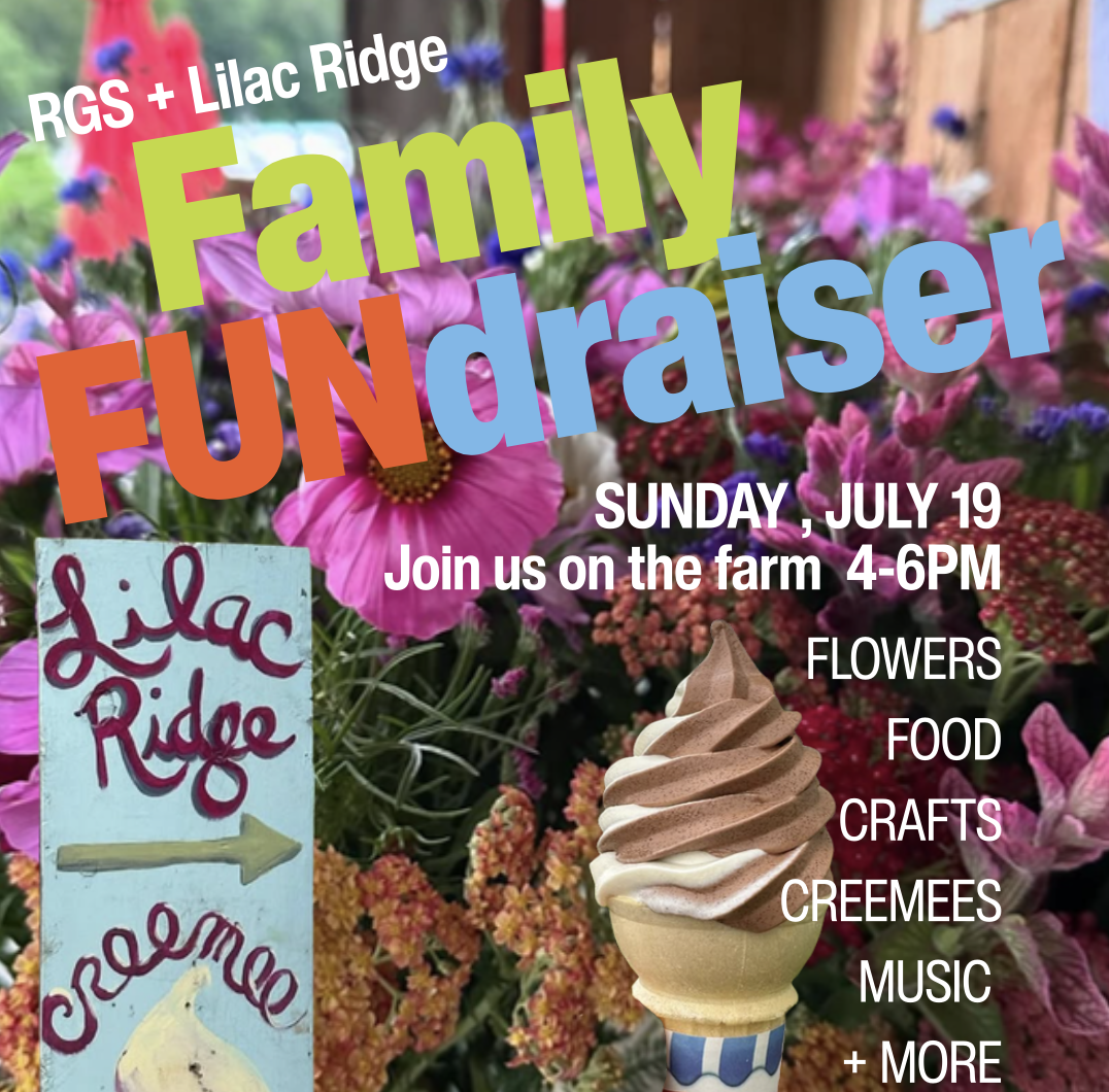 flyer for Family FUNdraiser at Lilac Ridge Farm July 19, 2026